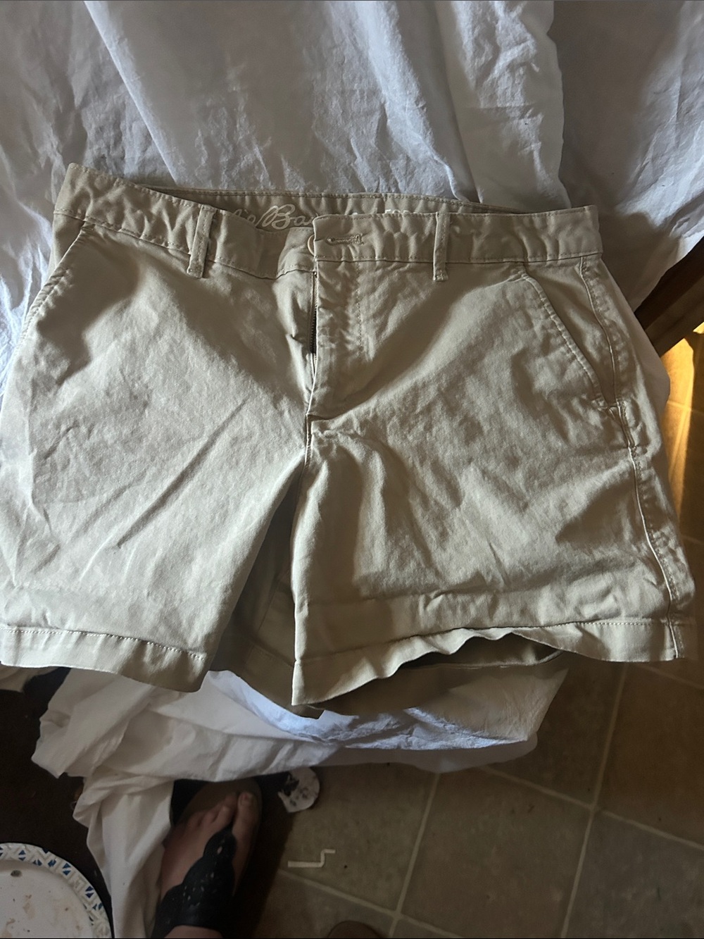 Eddie Bauer Tan Cotton Bermuda Shorts